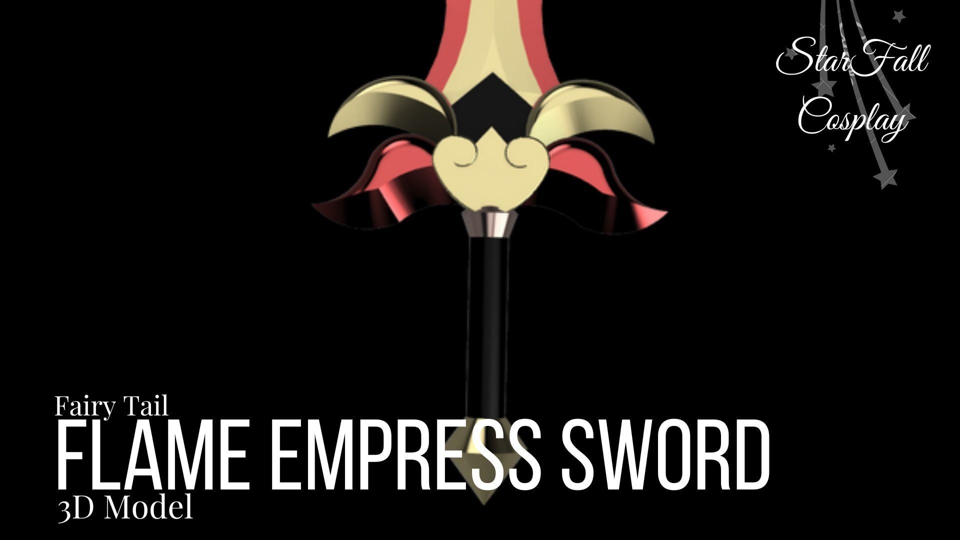 Flame Empress Sword - Erza Scarlet Fairy Tail 3D model 3D printable