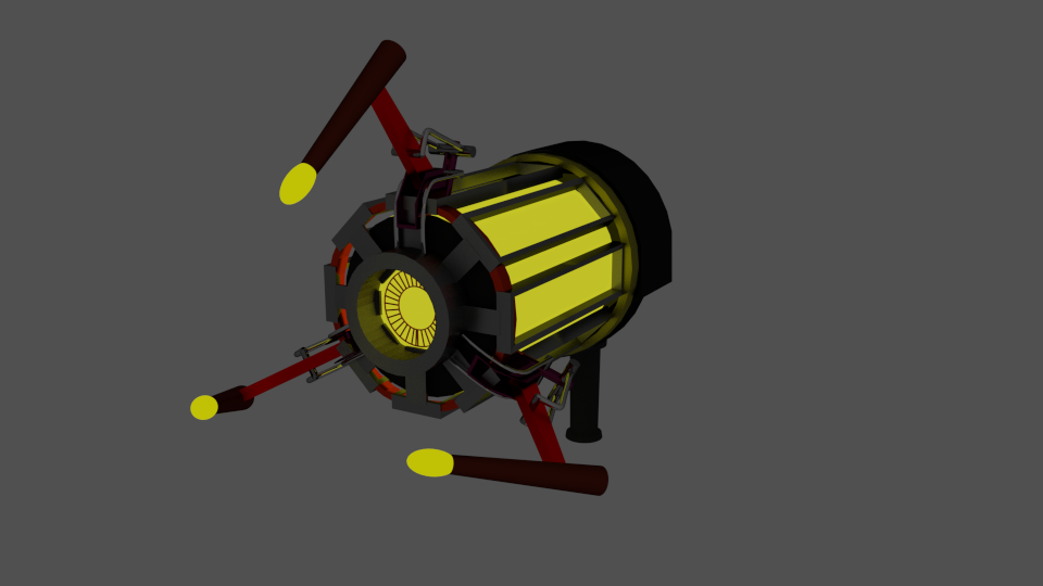 plazma gun 3D model_2