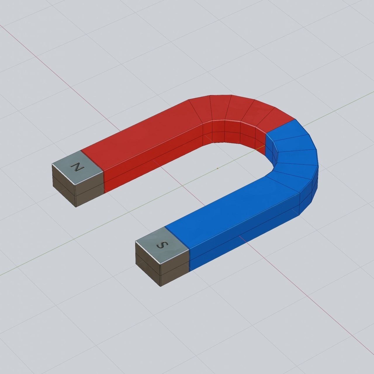 Magnet Typical Low Poly Game Ready Low-poly 3D model_1