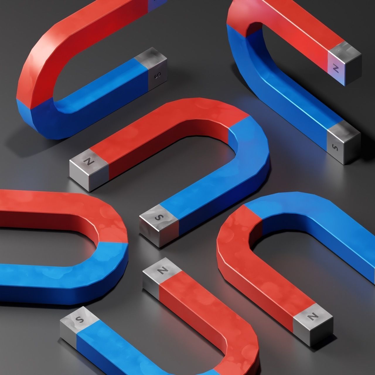 Magnet Typical Low Poly Game Ready Low-poly 3D model_2