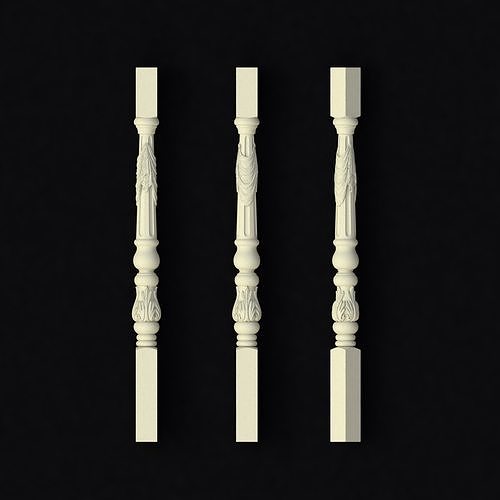 antique baluster 3D model
