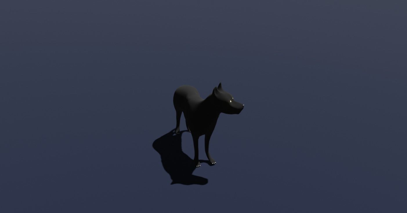 Cartoon Dog rigged 3D model Low poly Free low-poly 3D model_2