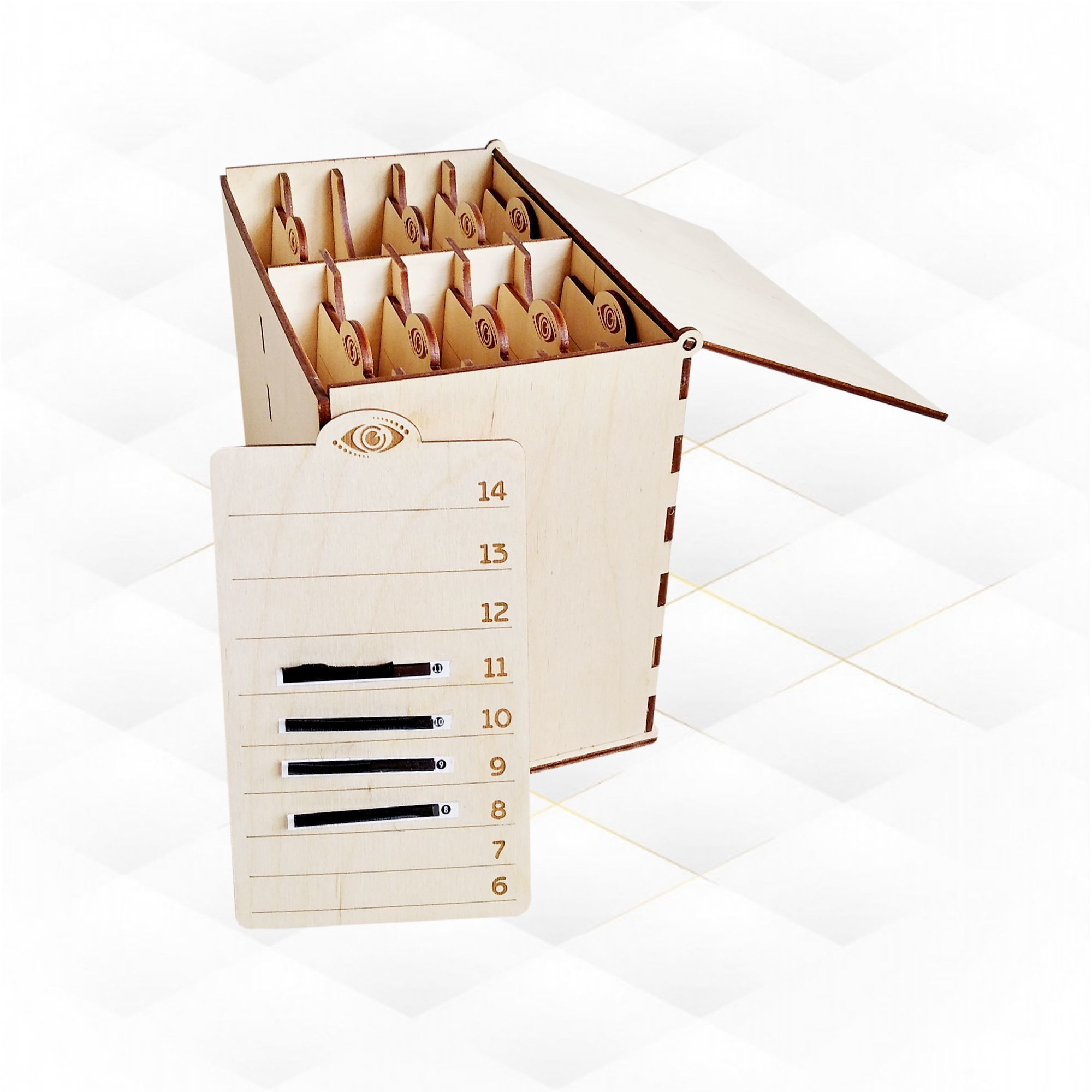 Kit for eyelash extensions svg design laser cut 3D print model_4