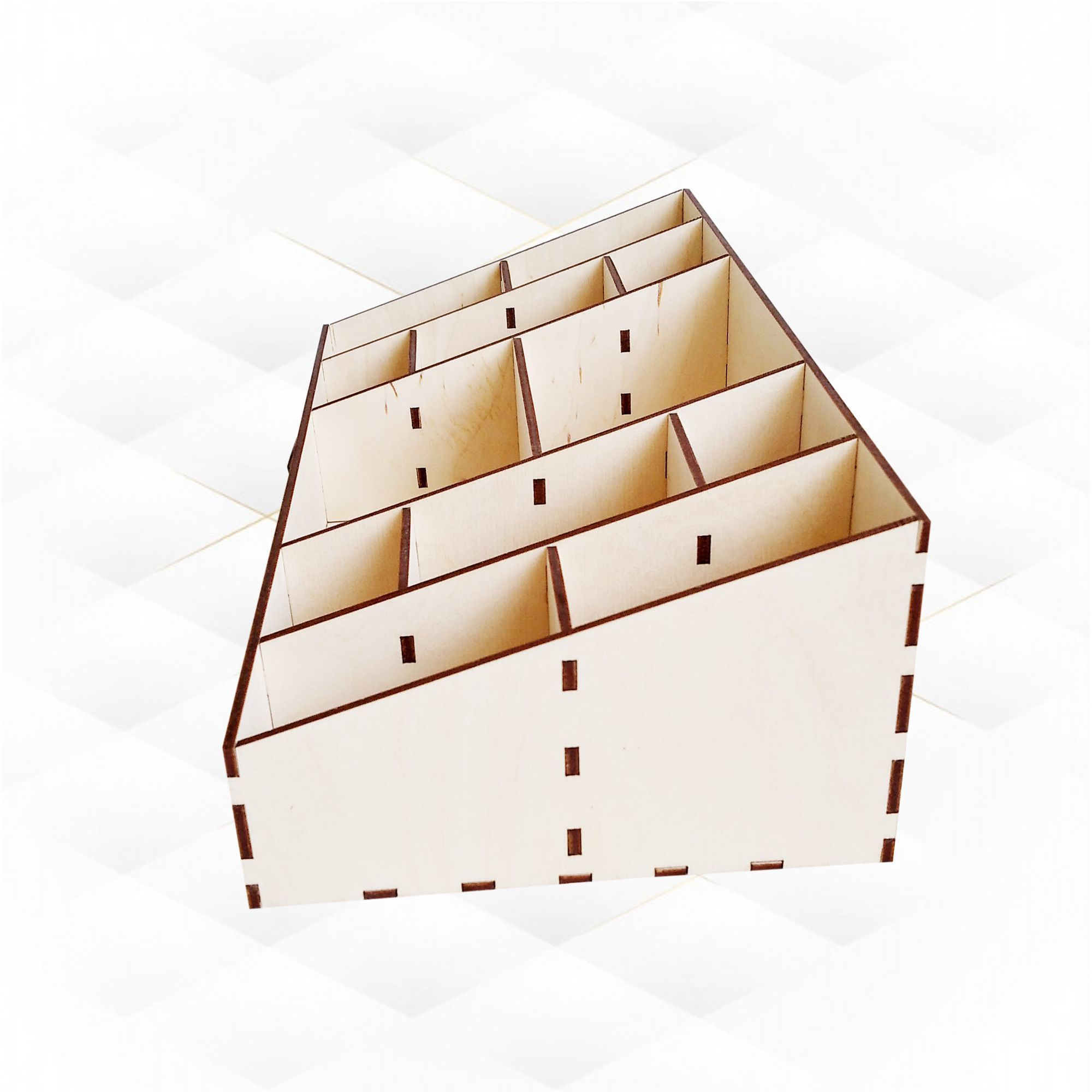 Gift makeup box digital pattern for laser cut 3D print model_3