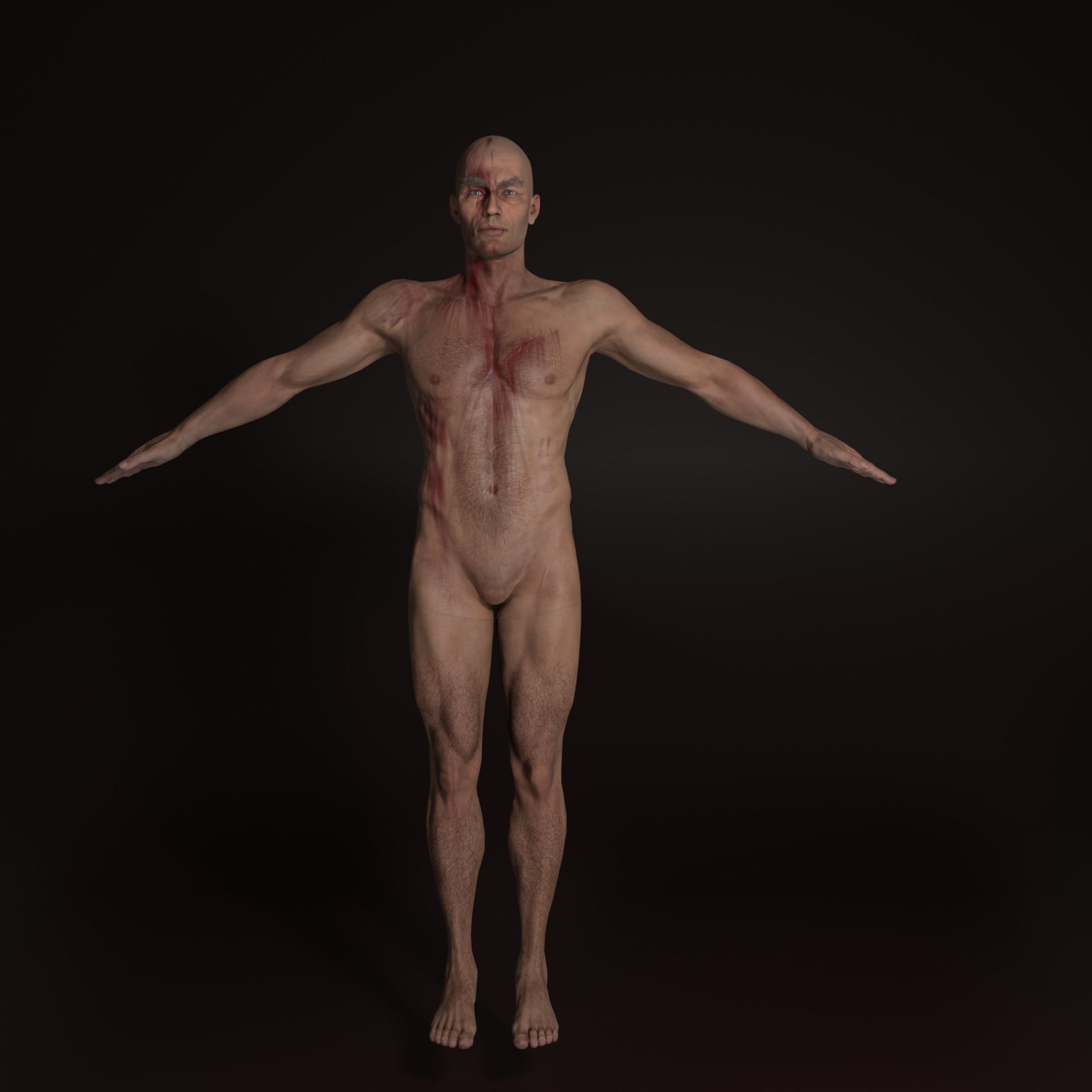 Spartan Hoplite Rigged Game Ready Model Low-poly 3D model_6