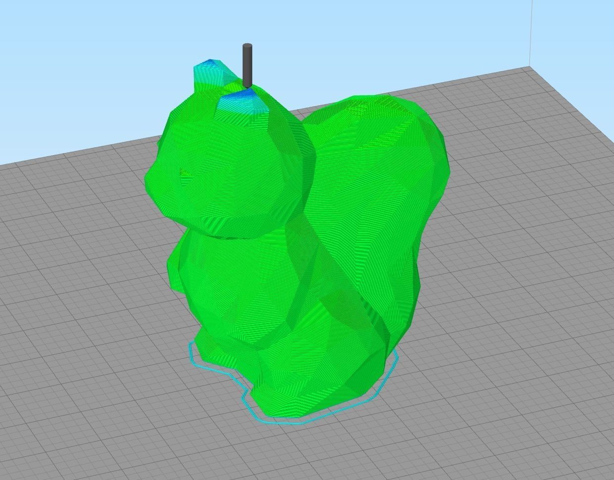 Low poly squirrel  Free 3D print model_4