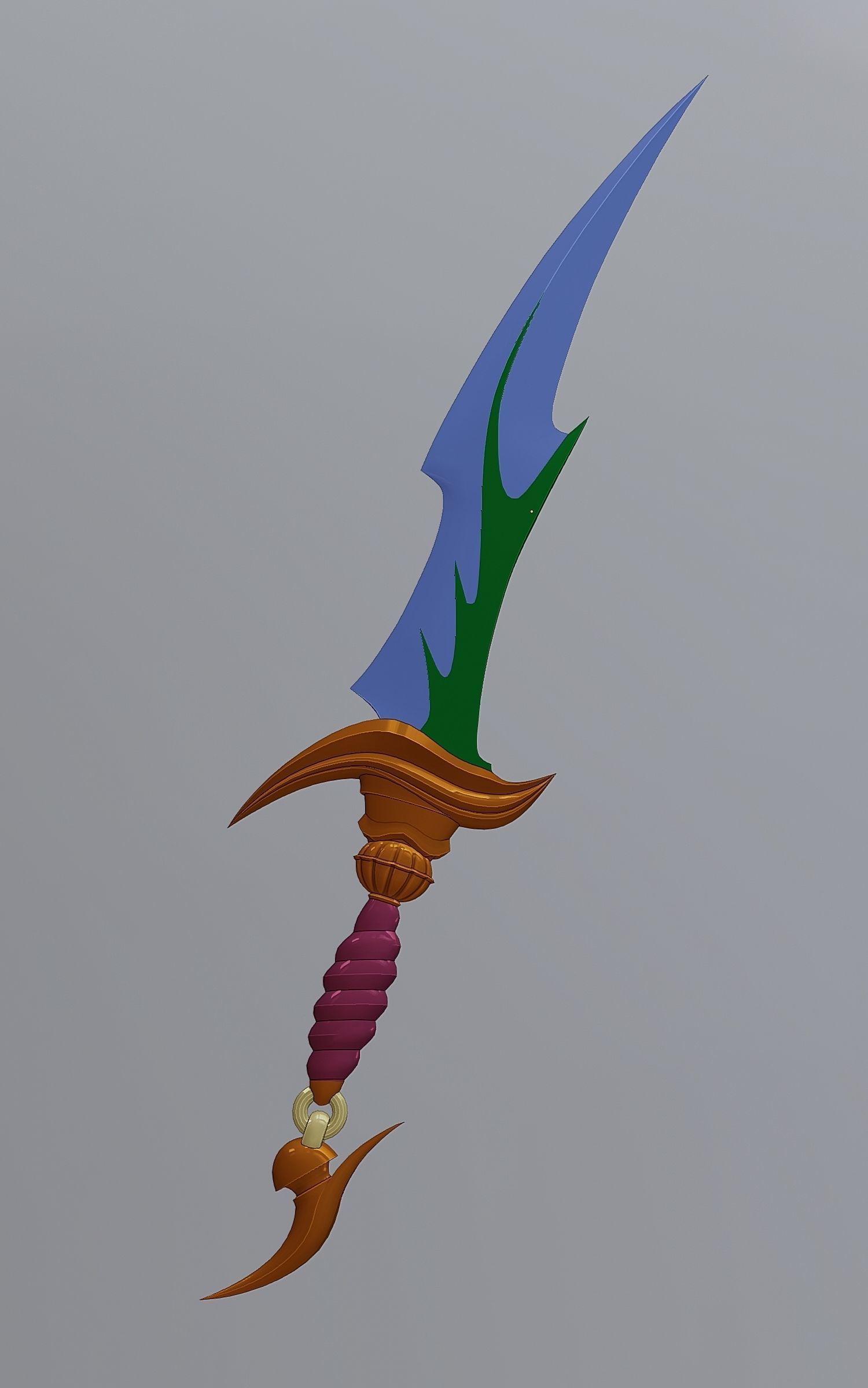 Fantasy Dagger Set 33 3D model_15
