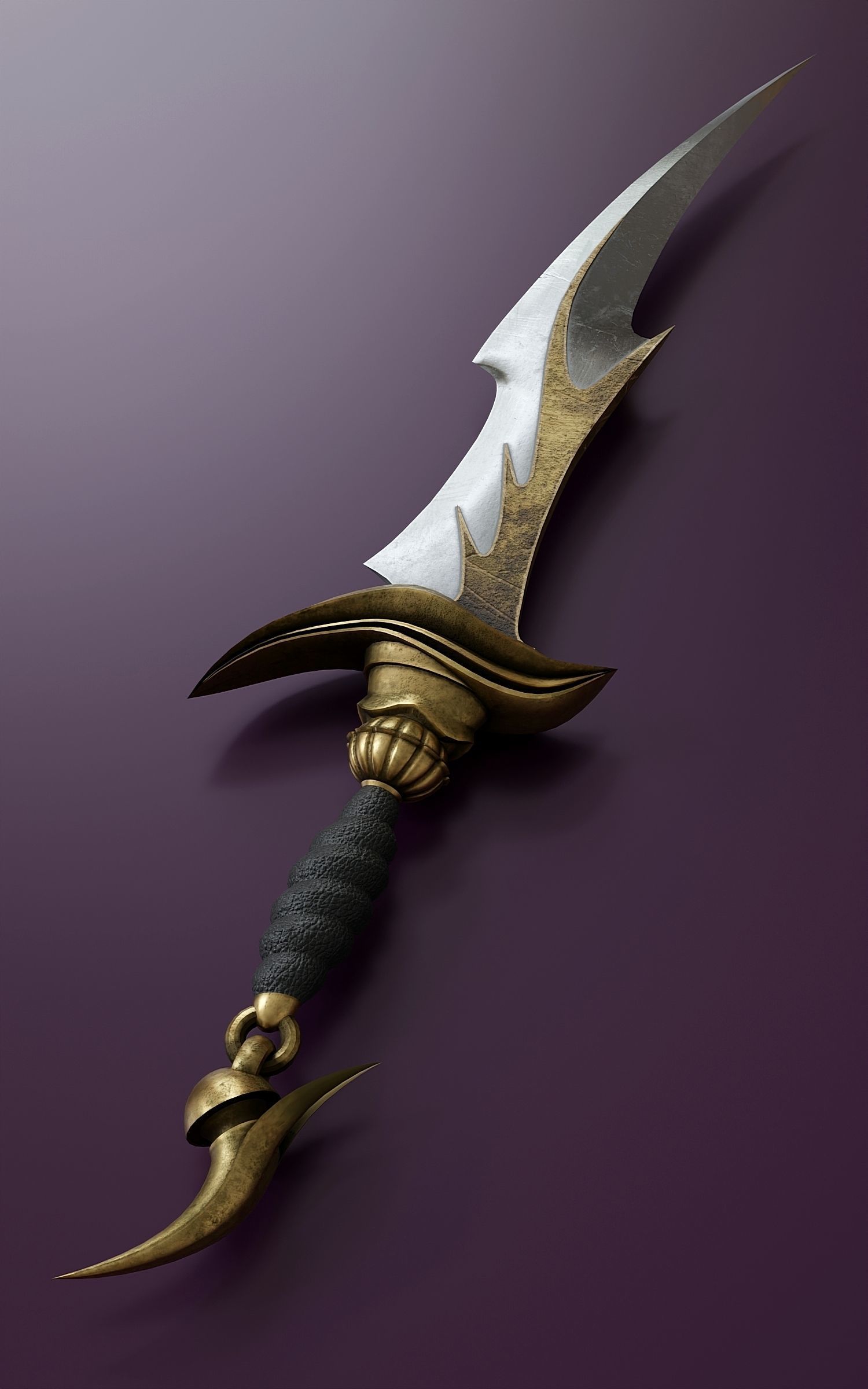 Fantasy Dagger Set 33 3D model_13