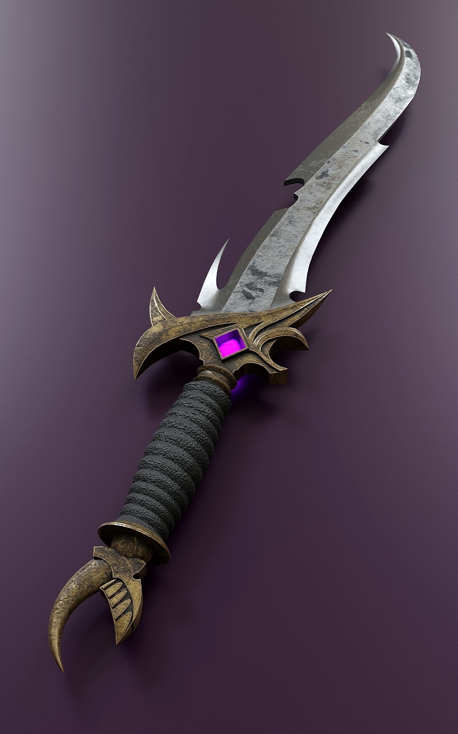 Fantasy Dagger Set 33 3D model_7