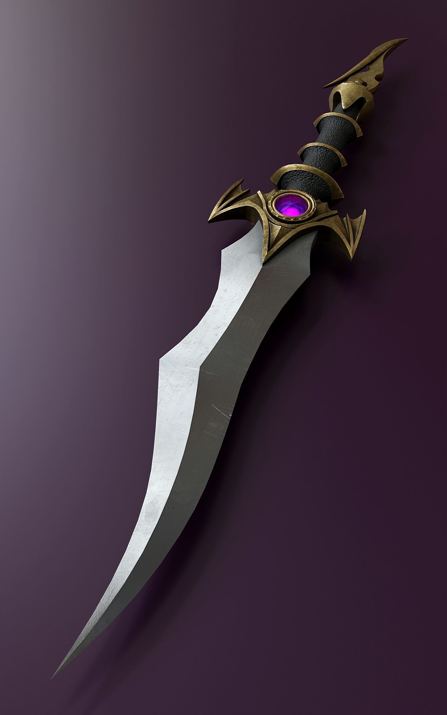 Fantasy Dagger Set 33 3D model_2