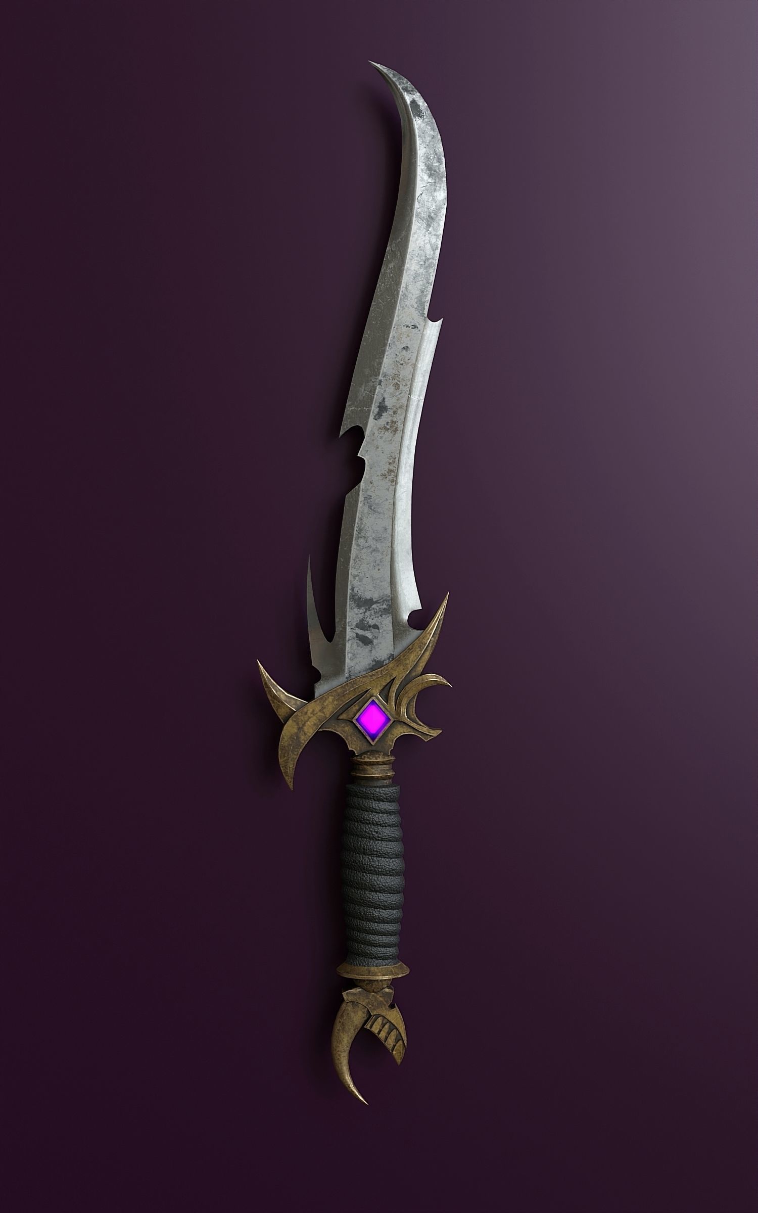 Fantasy Dagger Set 33 3D model_6