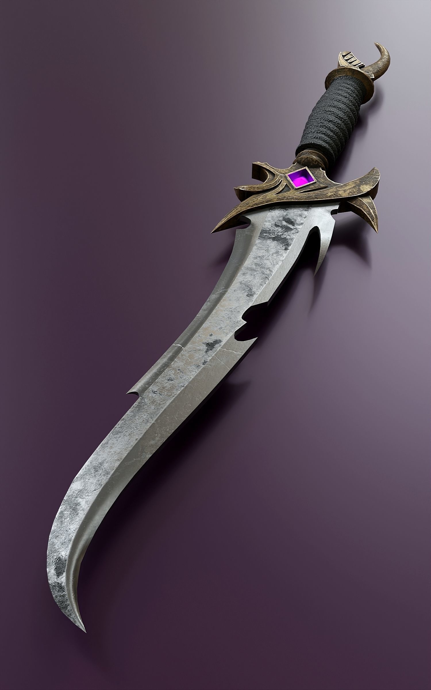 Fantasy Dagger Set 33 3D model_8