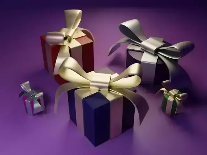 Gift Wrap and Bow Gift packaging HD