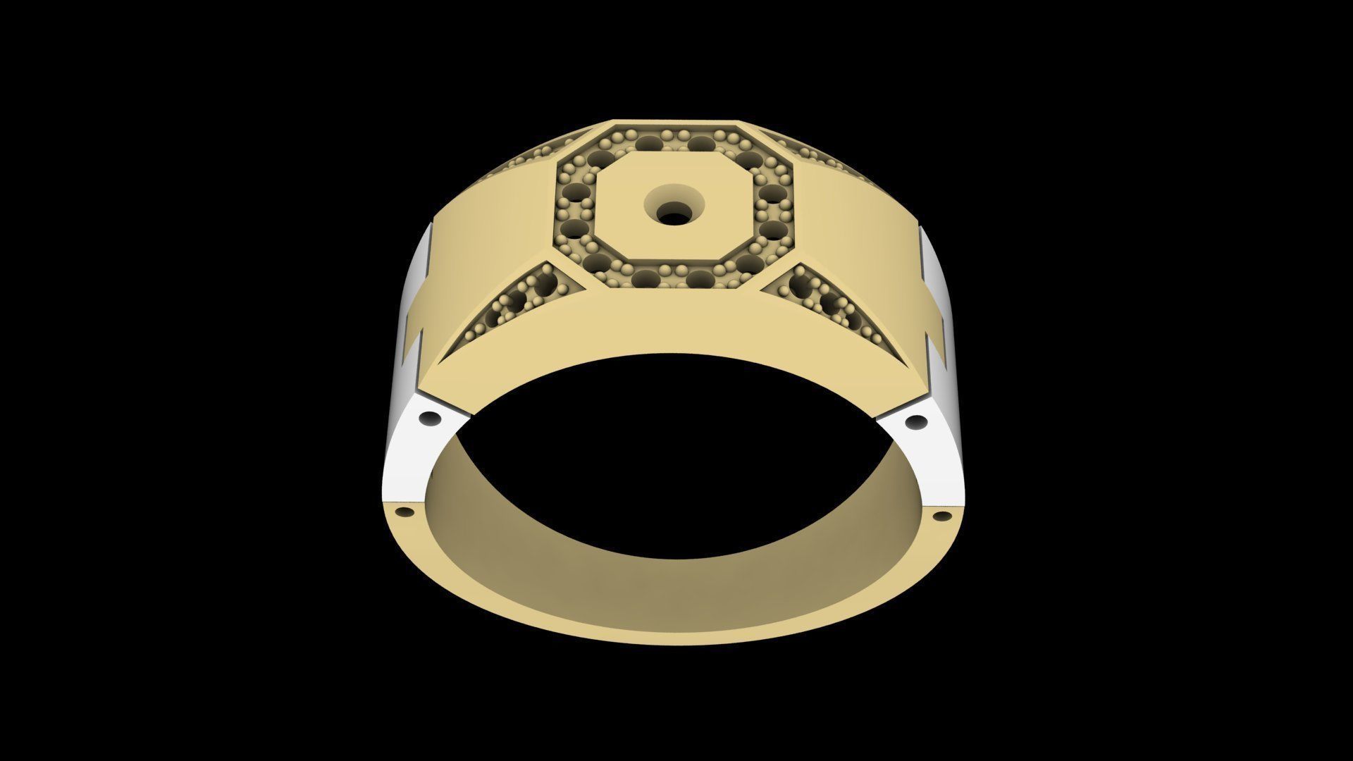R men ring flex  3D print model_6