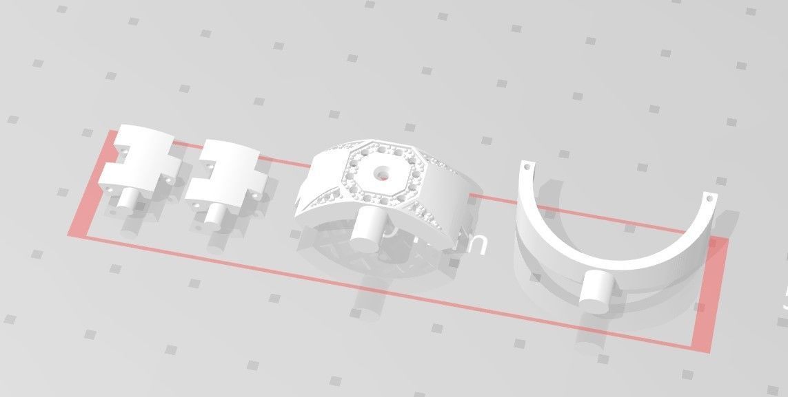 R men ring flex  3D print model_15