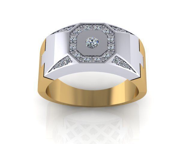 R men ring flex  3D print model_13