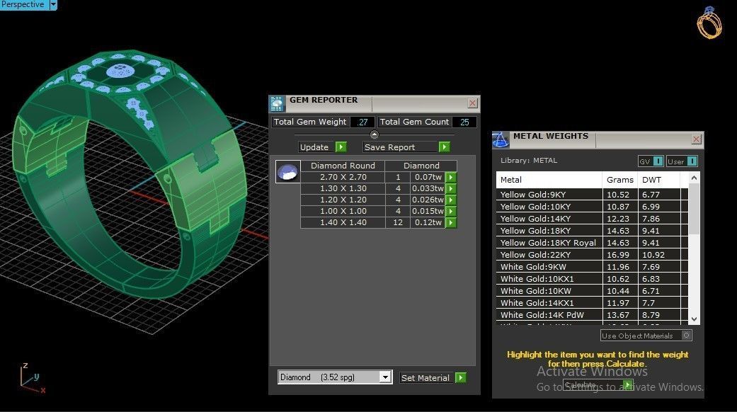 R men ring flex  3D print model_11
