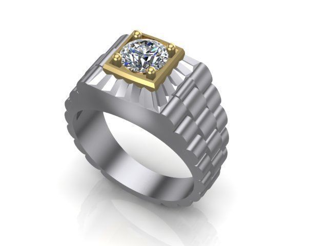 R men ring 2 3D print model_1