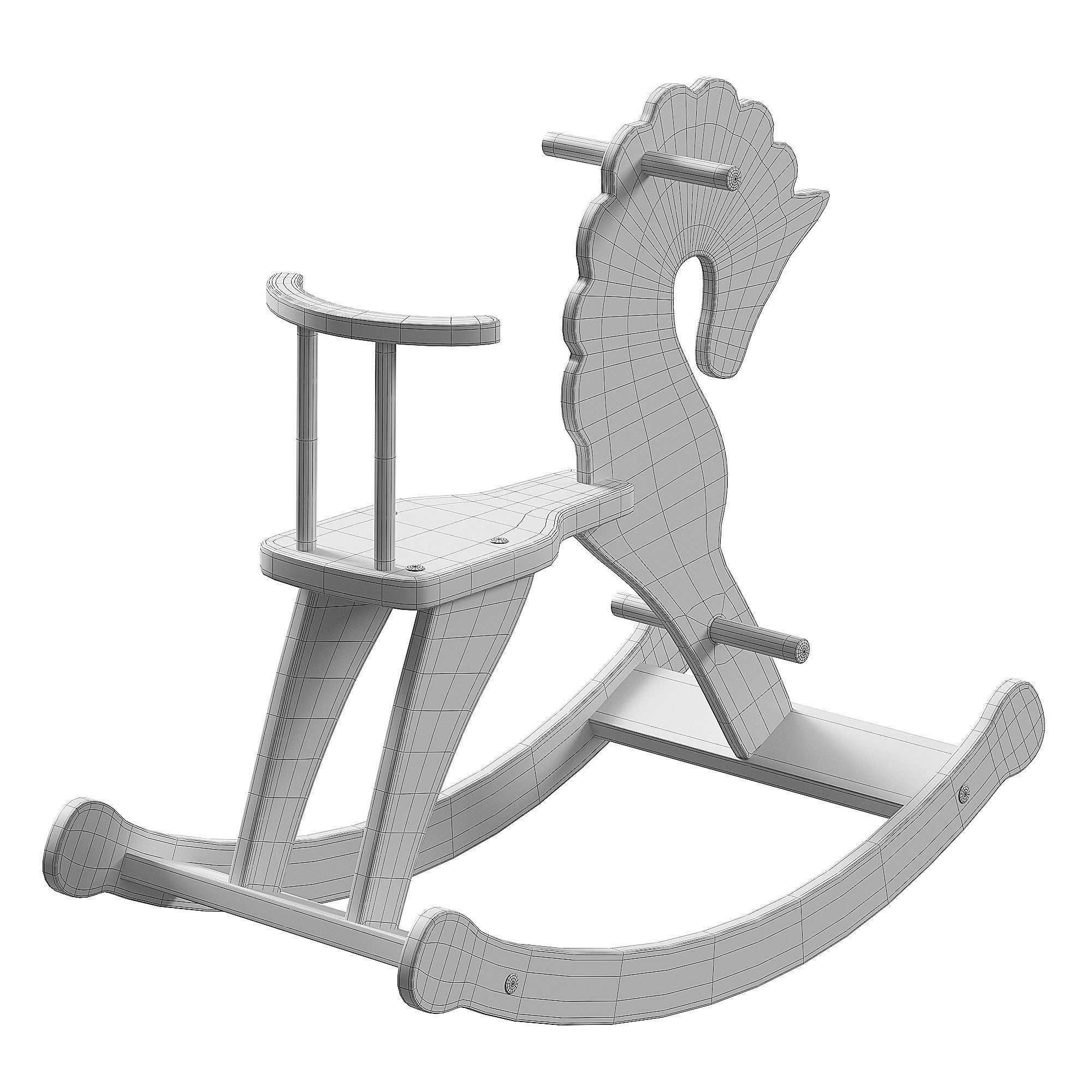 ROCKING HORSE WITH BACK 3D model_3