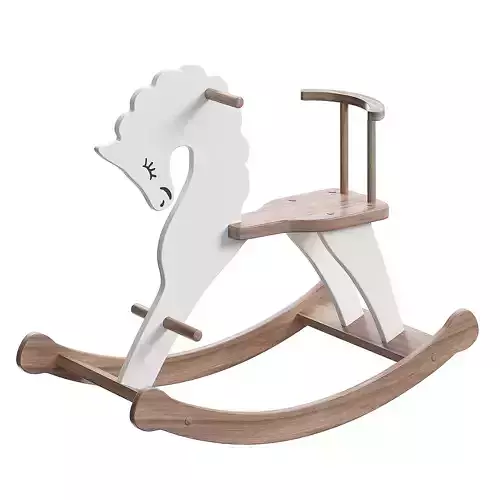 ROCKING HORSE WITH BACK 3D model