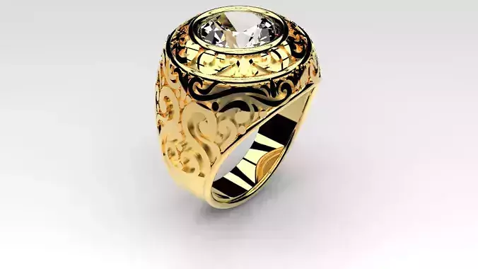 Russian ring 3D print model