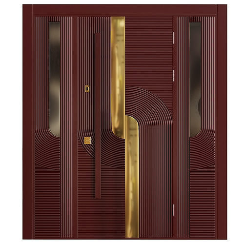 Steel doors Bastion 3D model