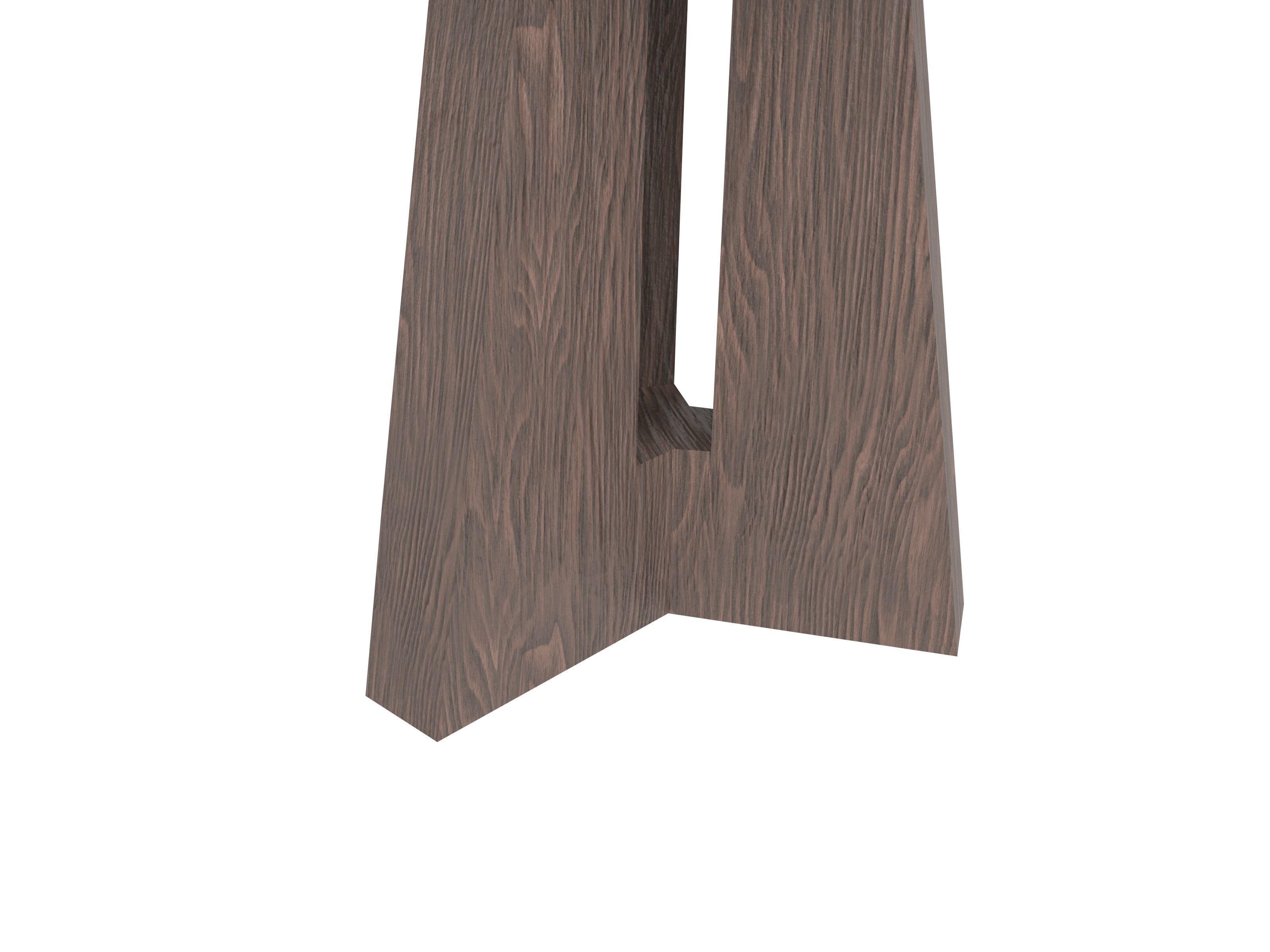 Modern Coffee Table Low-poly 3D model_4