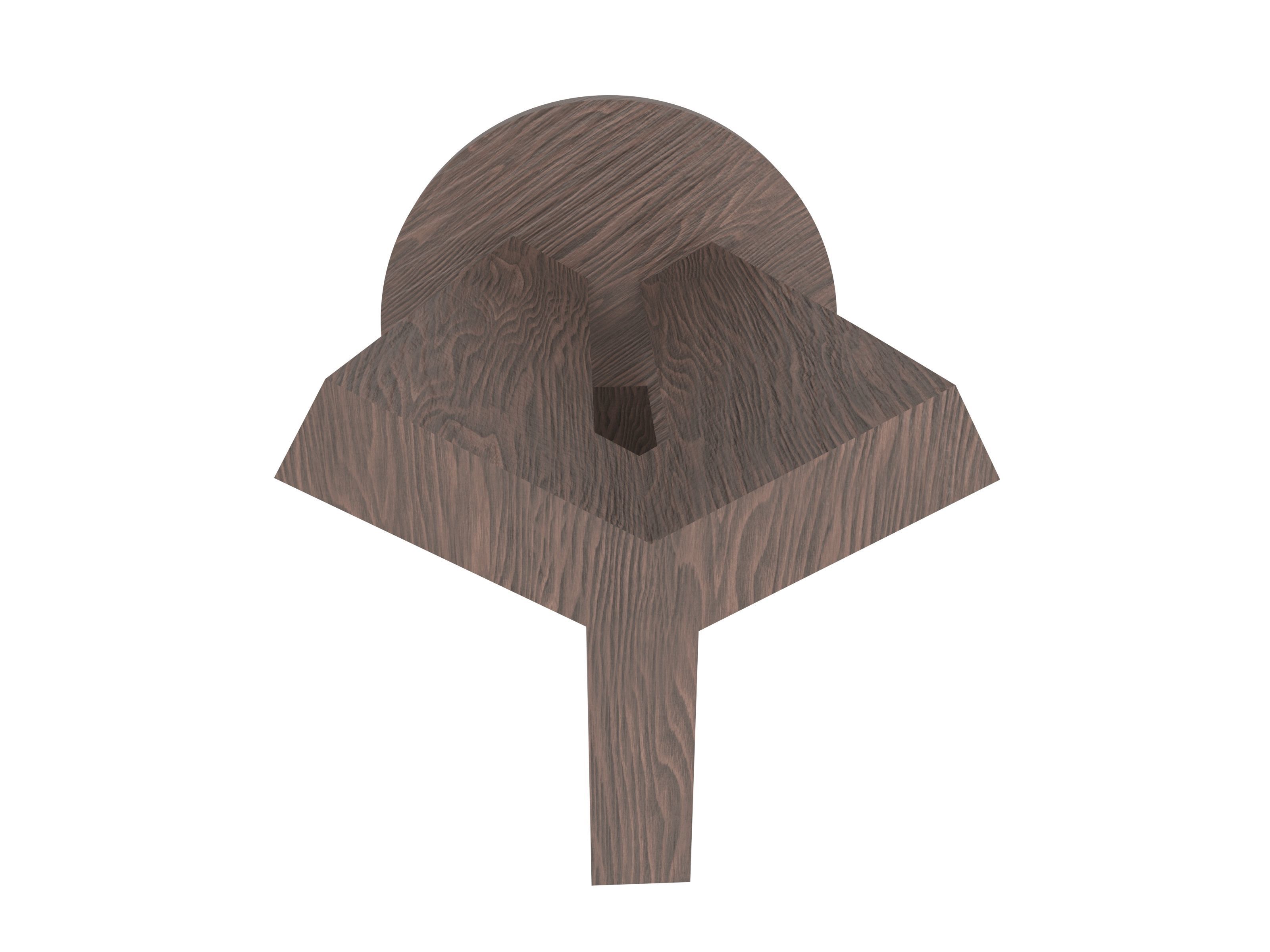 Modern Coffee Table Low-poly 3D model_6