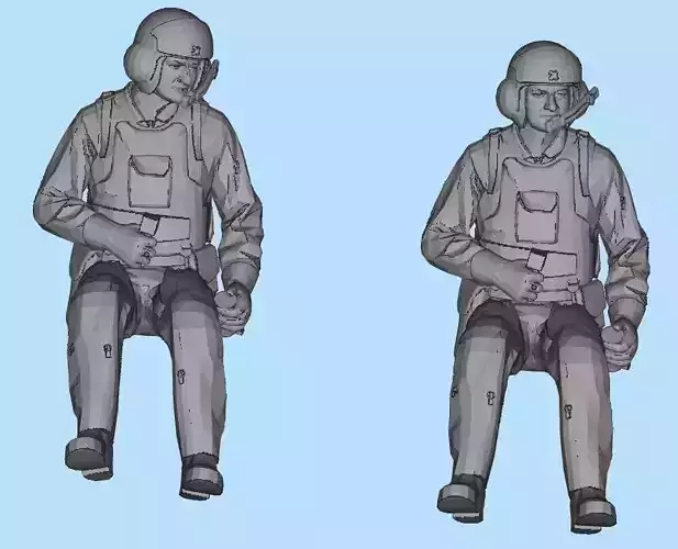 Jet pilot figure  3D print model