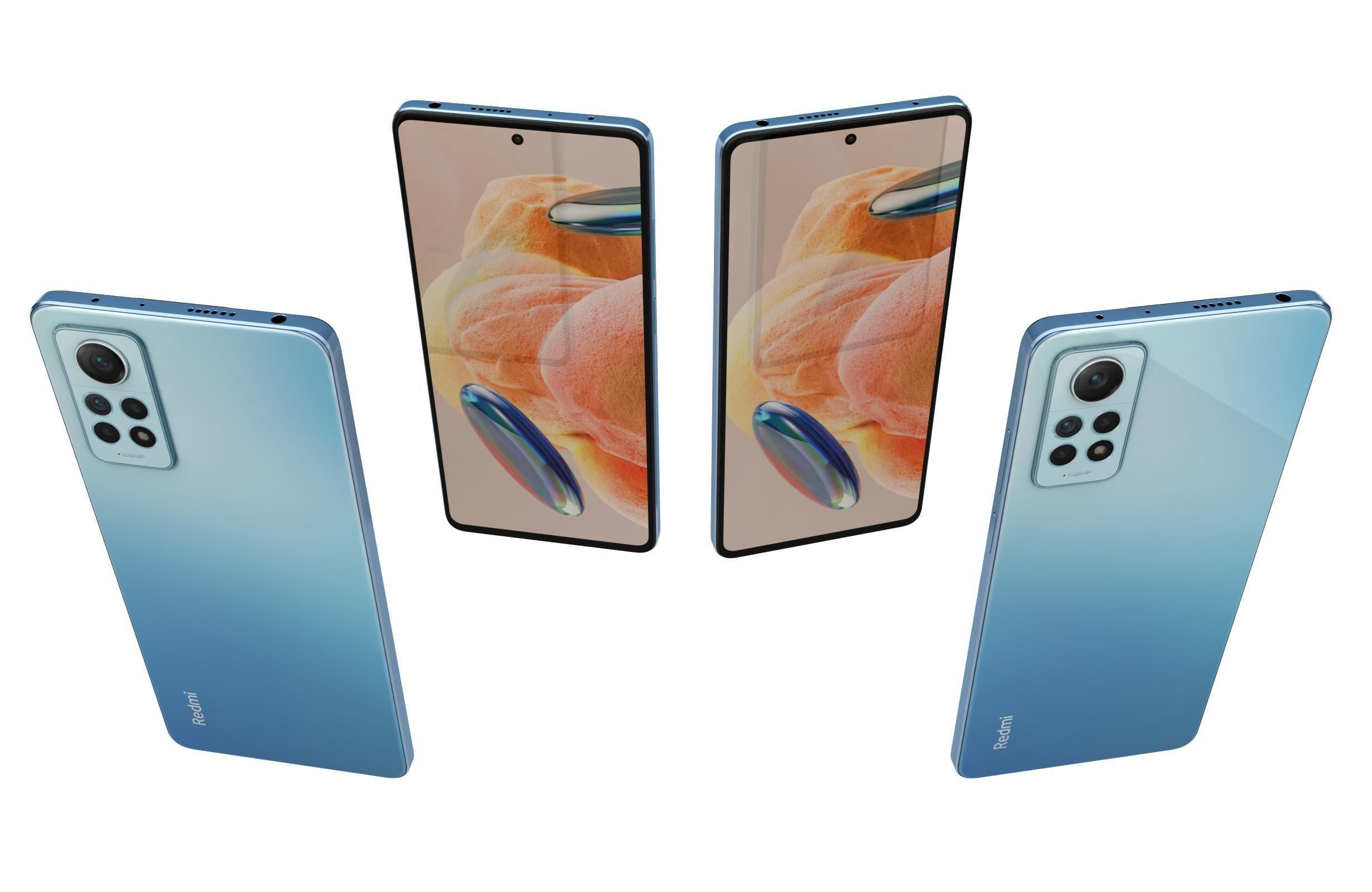 Xiaomi Redmi Note 12 Pro 4G All Colors Low-poly 3D model_42