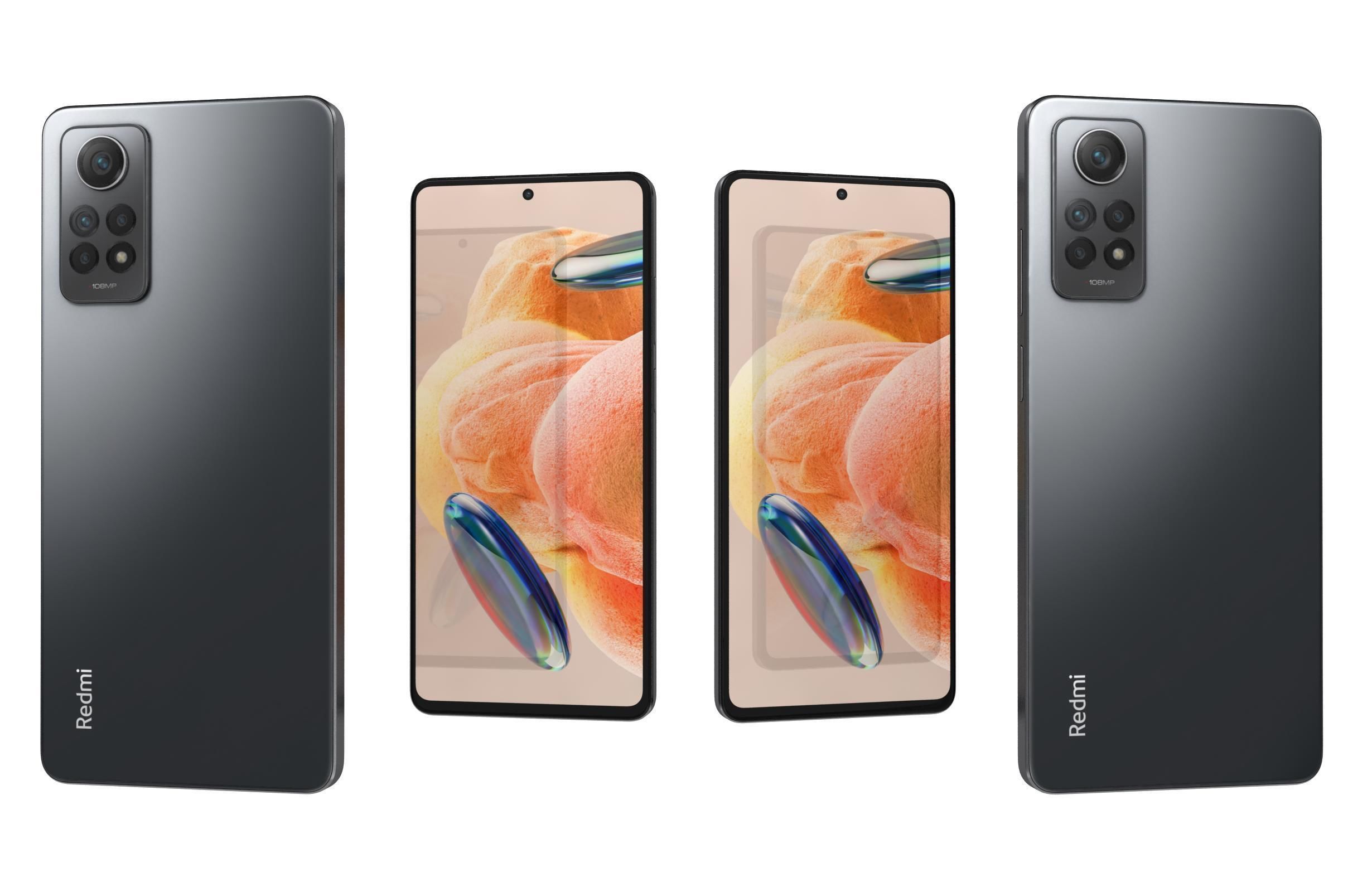 Xiaomi Redmi Note 12 Pro 4G All Colors Low-poly 3D model_4