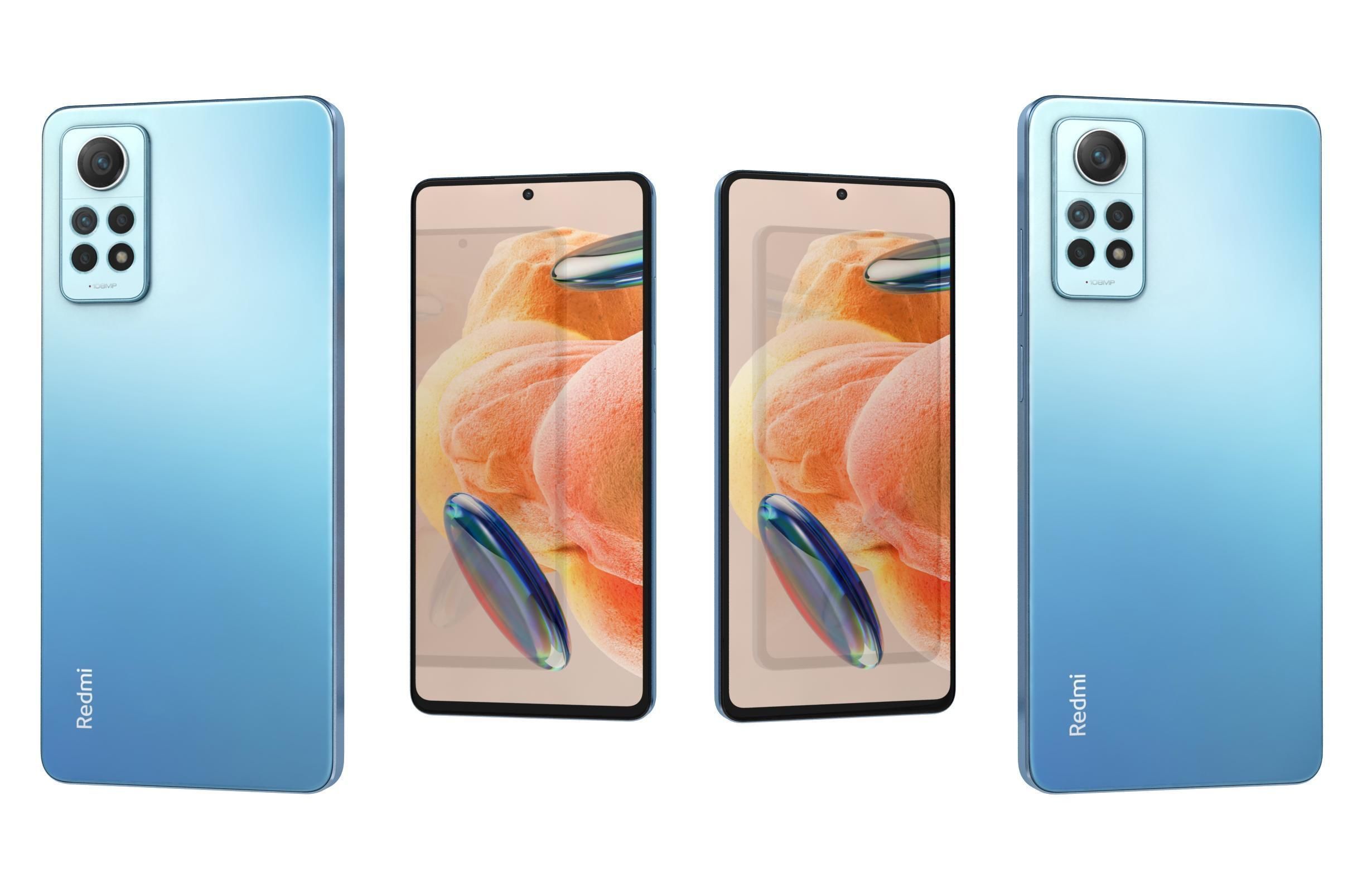 Xiaomi Redmi Note 12 Pro 4G All Colors Low-poly 3D model_40