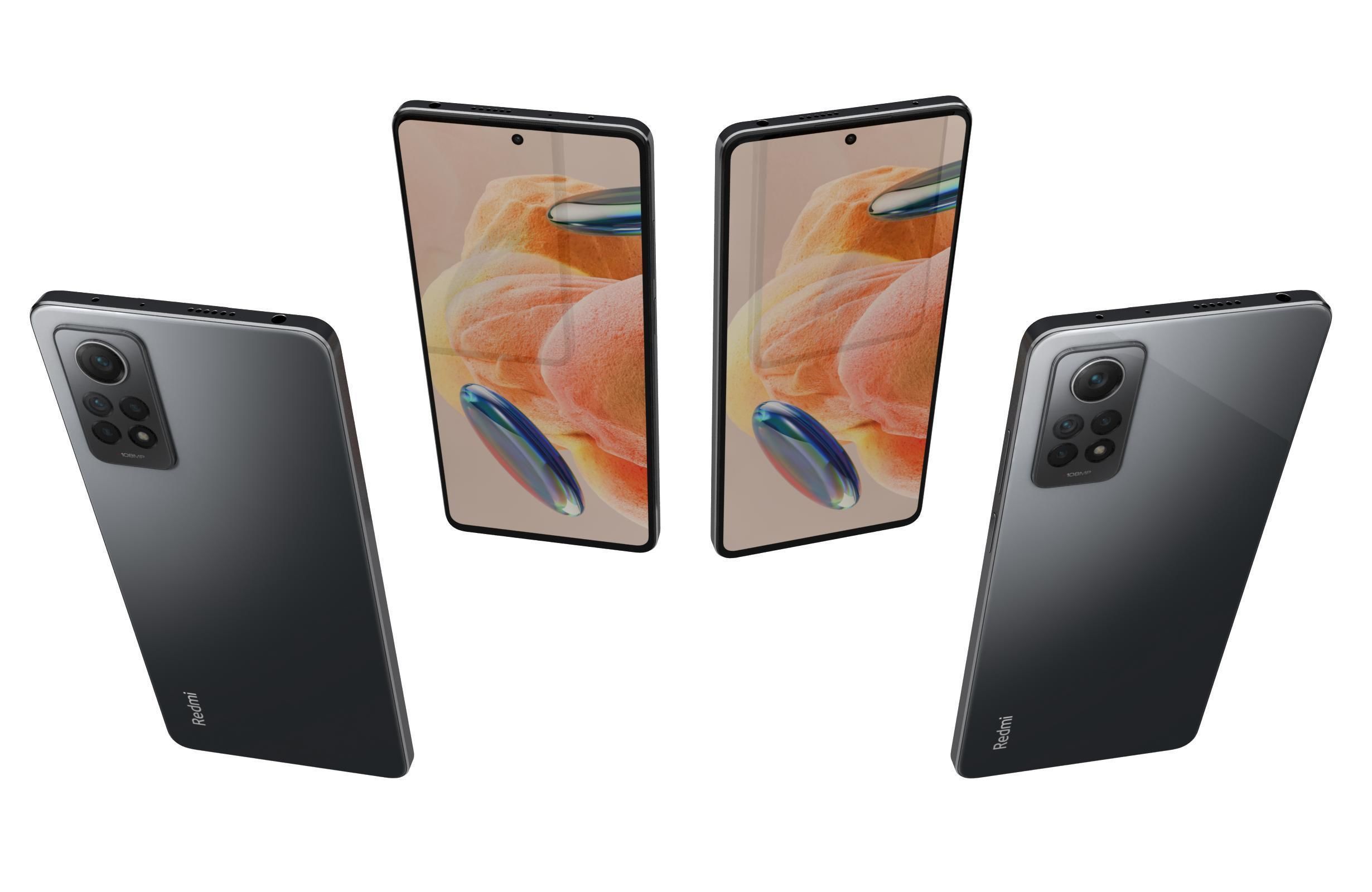 Xiaomi Redmi Note 12 Pro 4G All Colors Low-poly 3D model_6
