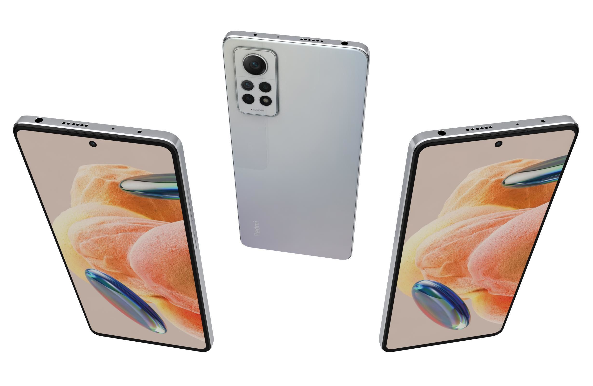 Xiaomi Redmi Note 12 Pro 4G All Colors Low-poly 3D model_14