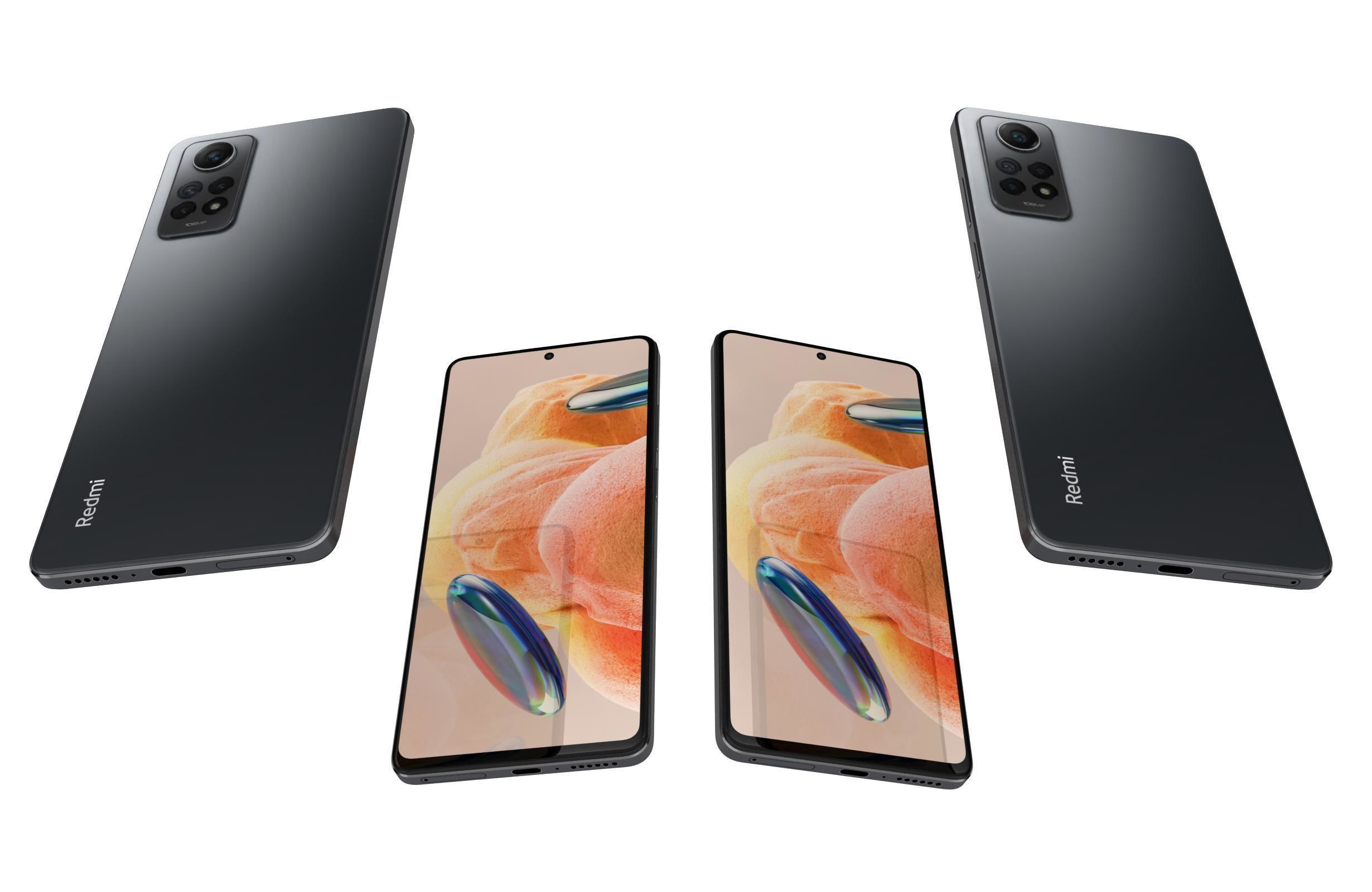 Xiaomi Redmi Note 12 Pro 4G All Colors Low-poly 3D model_5