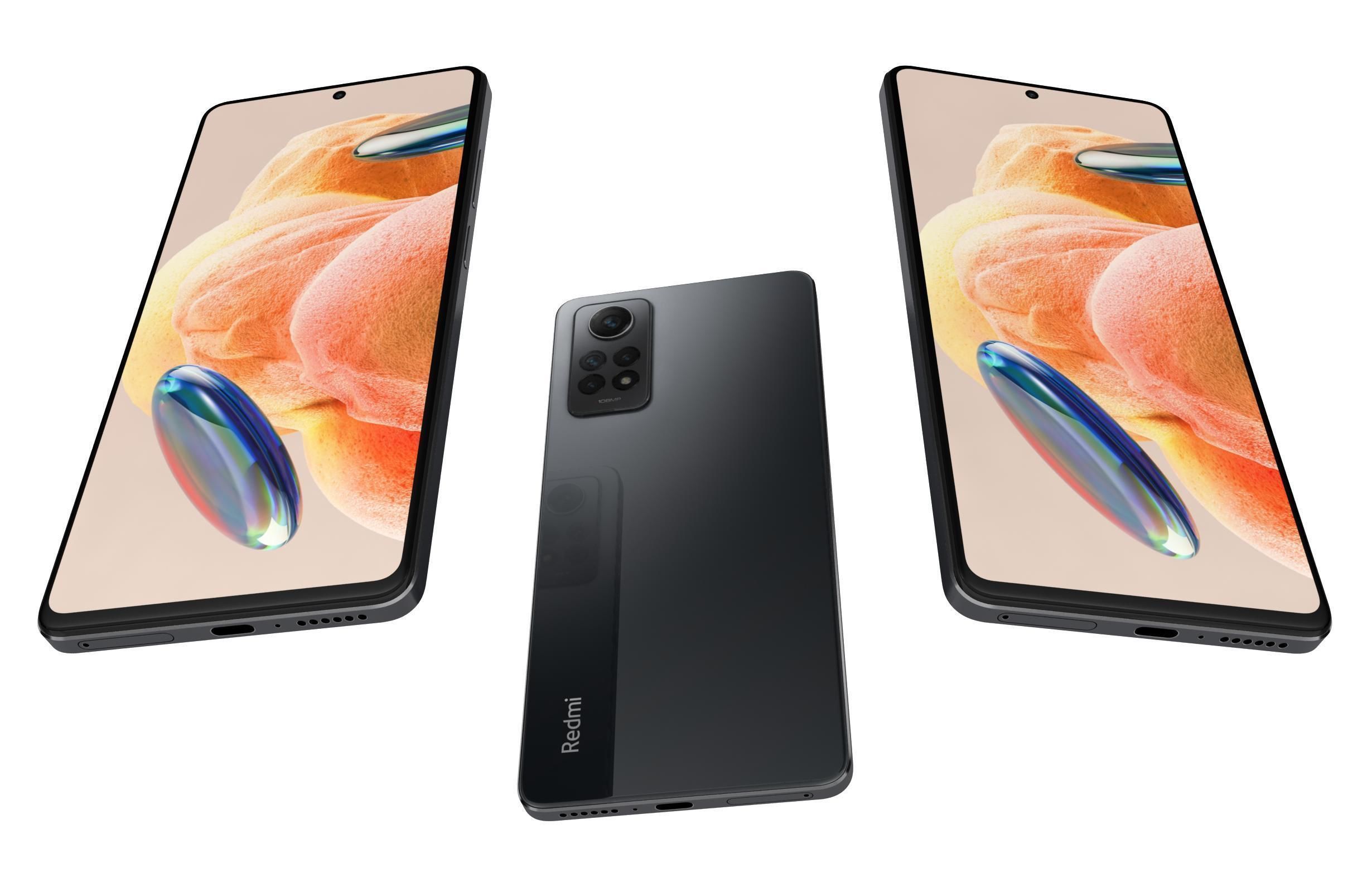 Xiaomi Redmi Note 12 Pro 4G All Colors Low-poly 3D model_3