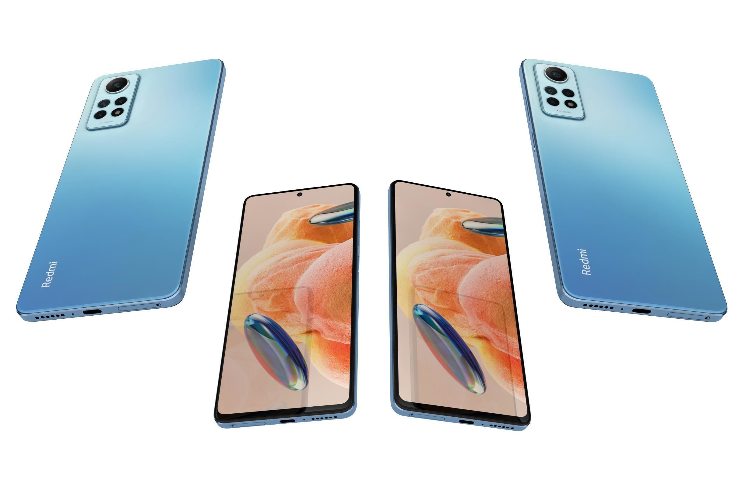 Xiaomi Redmi Note 12 Pro 4G All Colors Low-poly 3D model_41