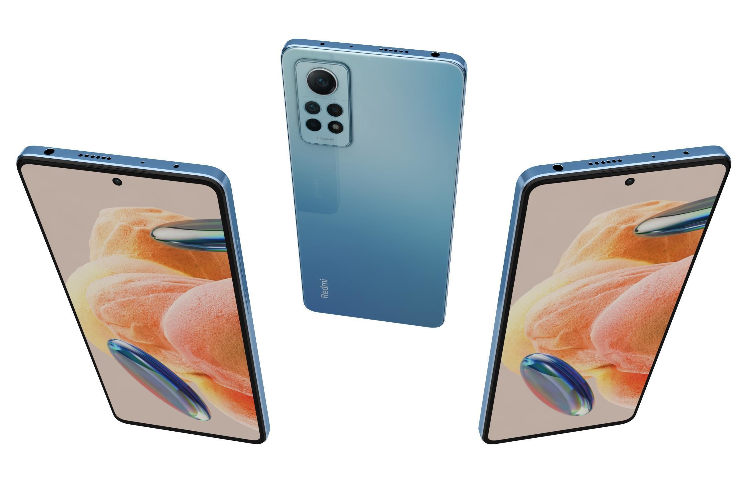 Xiaomi Redmi Note 12 Pro 4G All Colors Low-poly 3D model_38