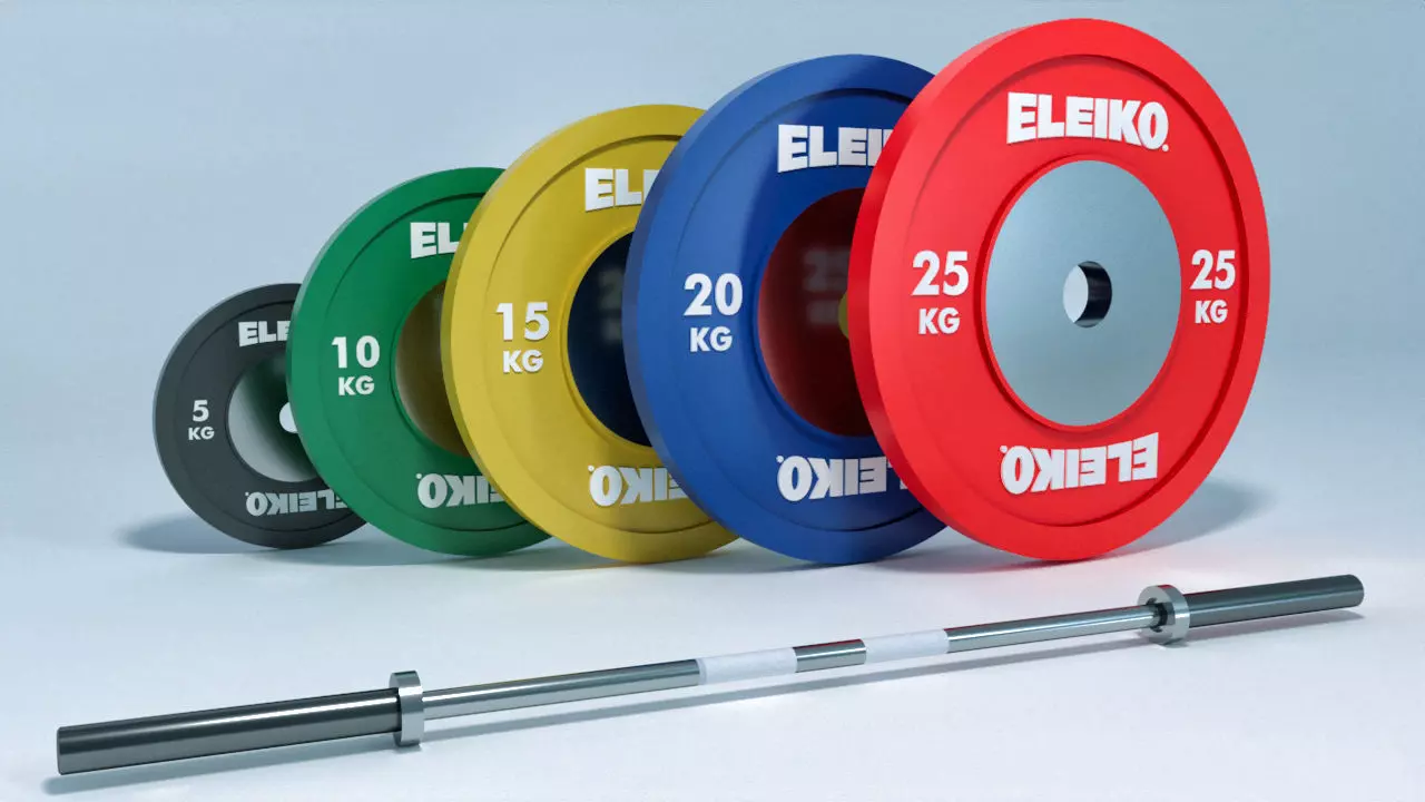 Olympic Weights Bar Set Eleiko 3D model_0