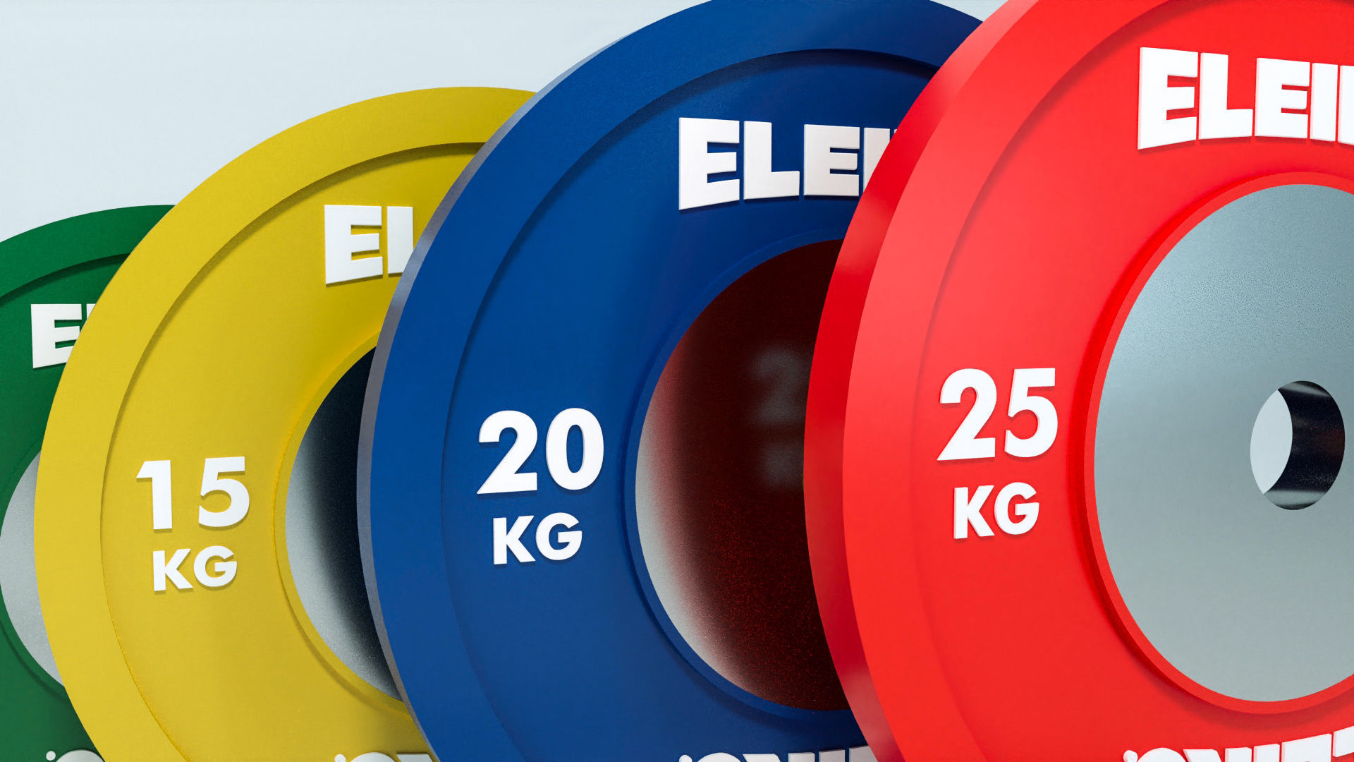 Olympic Weights Bar Set Eleiko 3D model_1