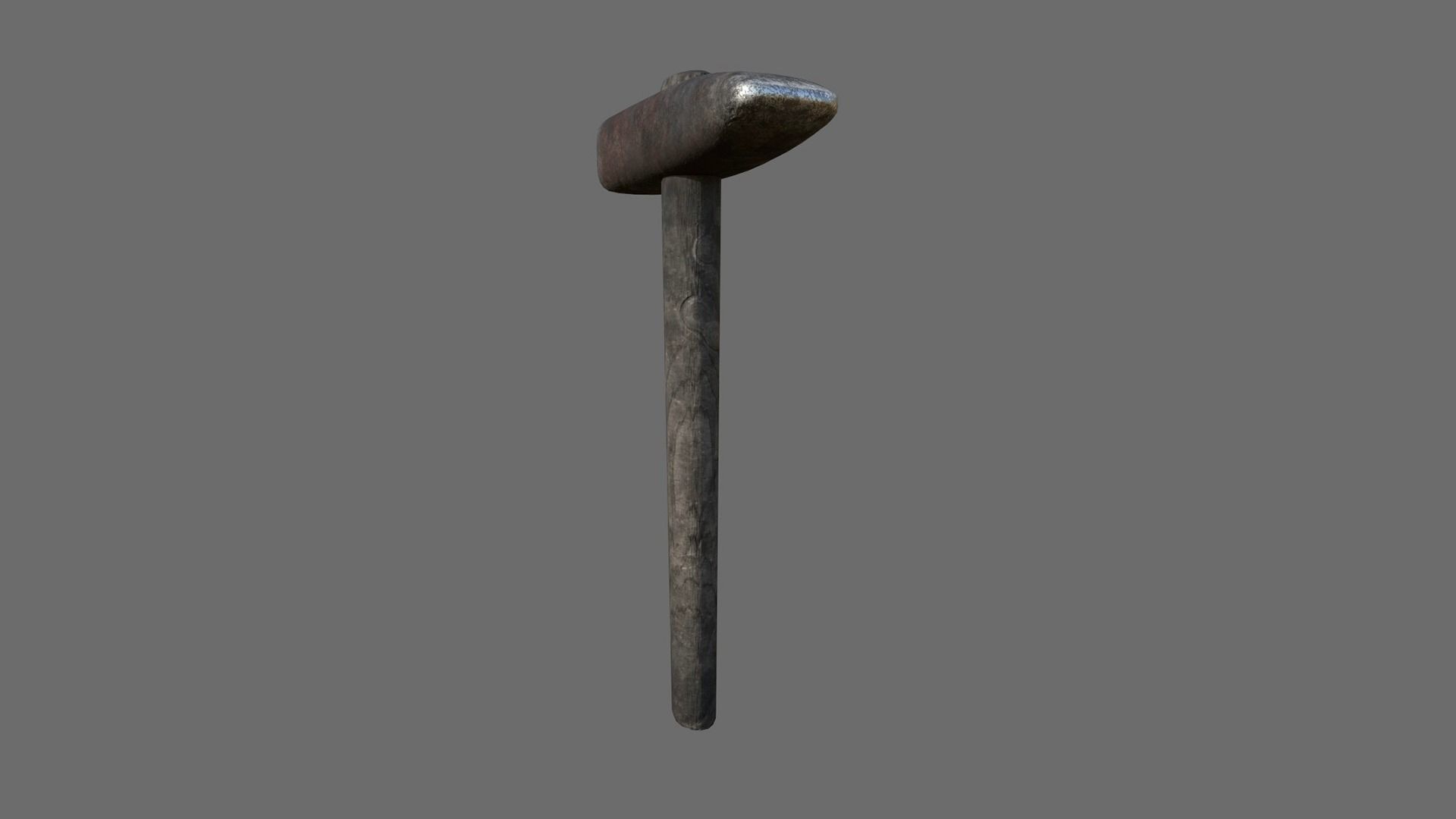 Hammer Low-poly 3D model_4