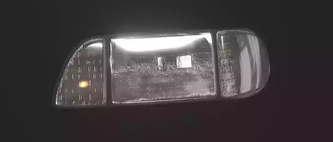 FOXBODY HEADLIGHTS 3D model