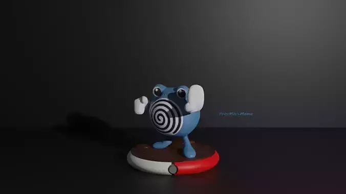 Poliwhirl pokemon 3D print model