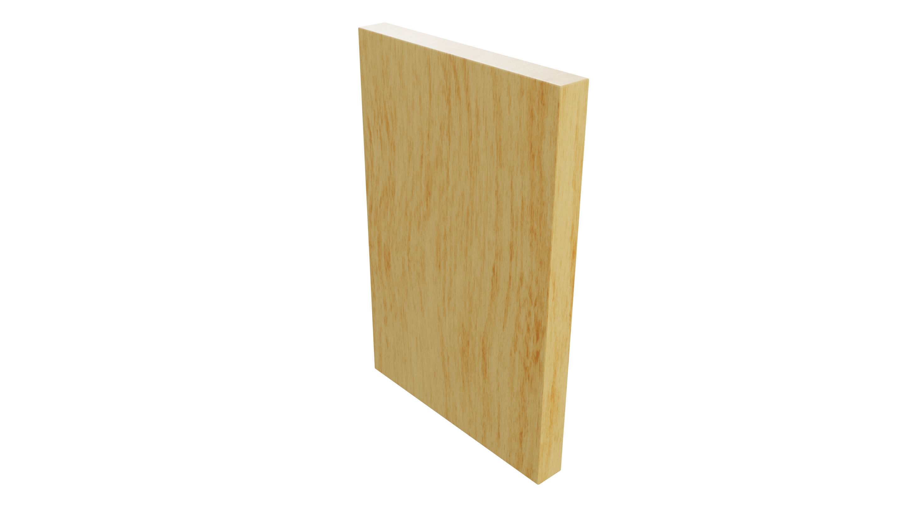 Wooden Deer Carved Board 3D model_5