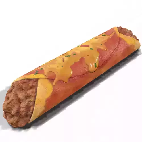 Beef Enchilada Low-poly 3D model