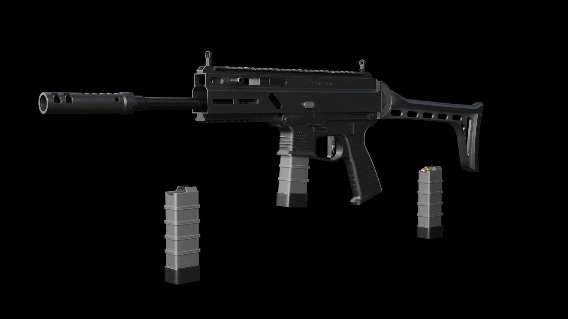 Tsvircoon S Low-poly 3D model_5