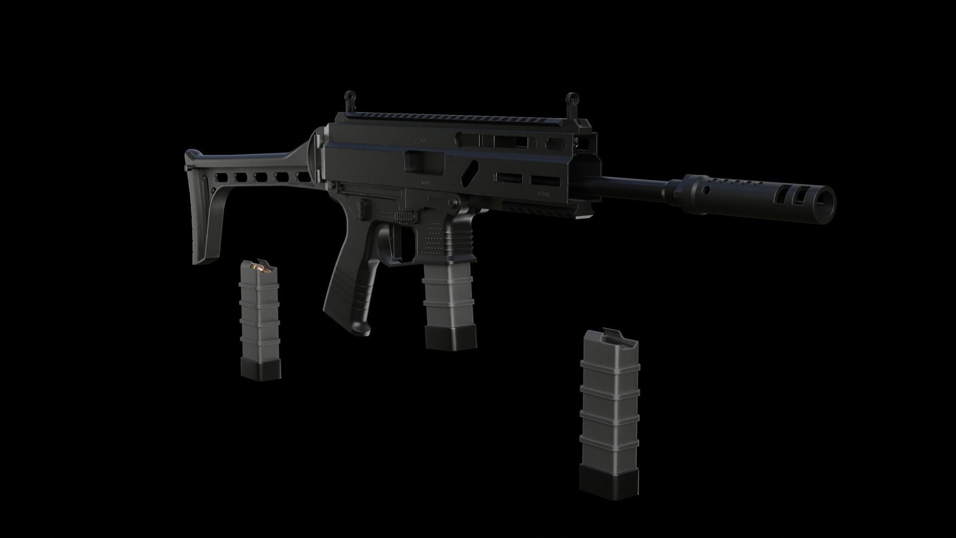 Tsvircoon S Low-poly 3D model_6