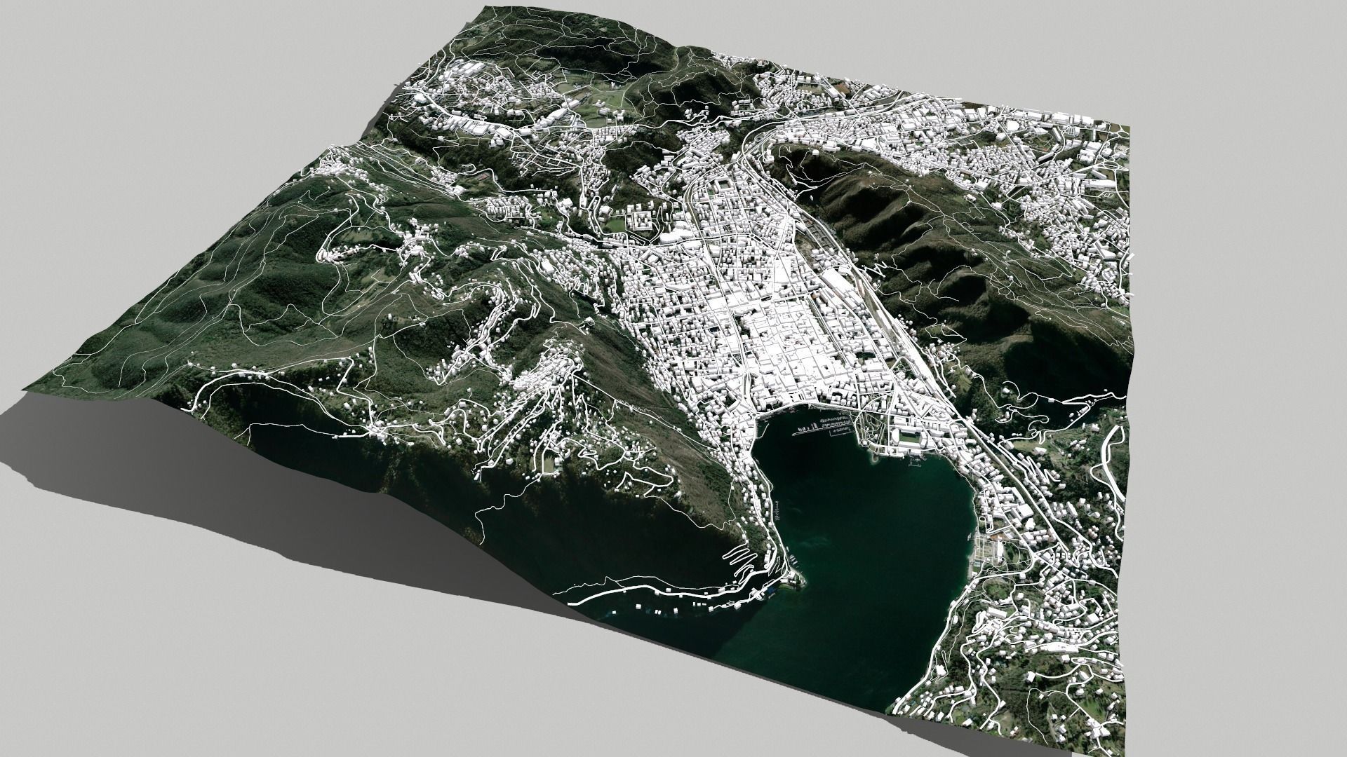 Cityscape Como Italy 3D model_6