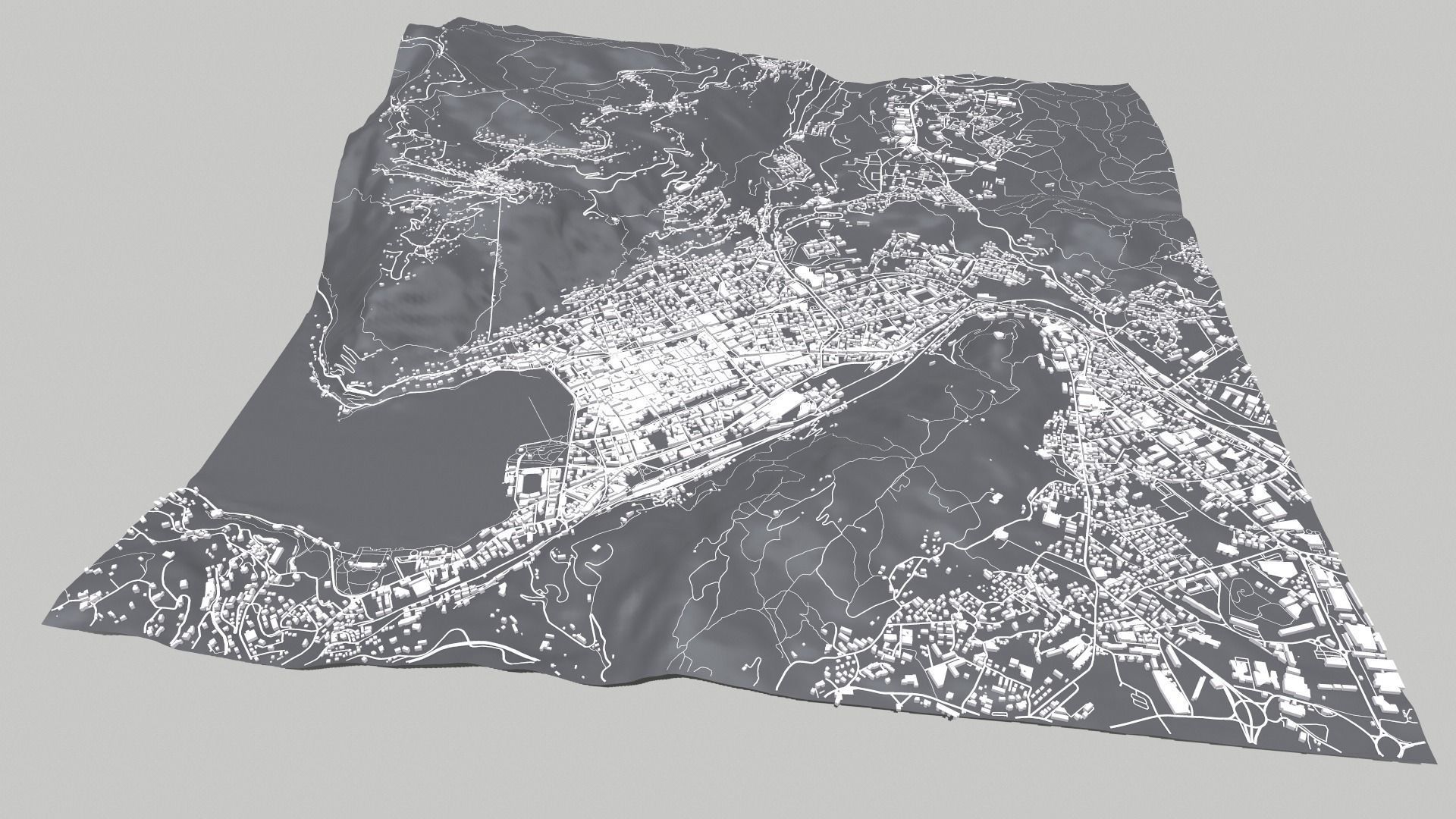 Cityscape Como Italy 3D model_13