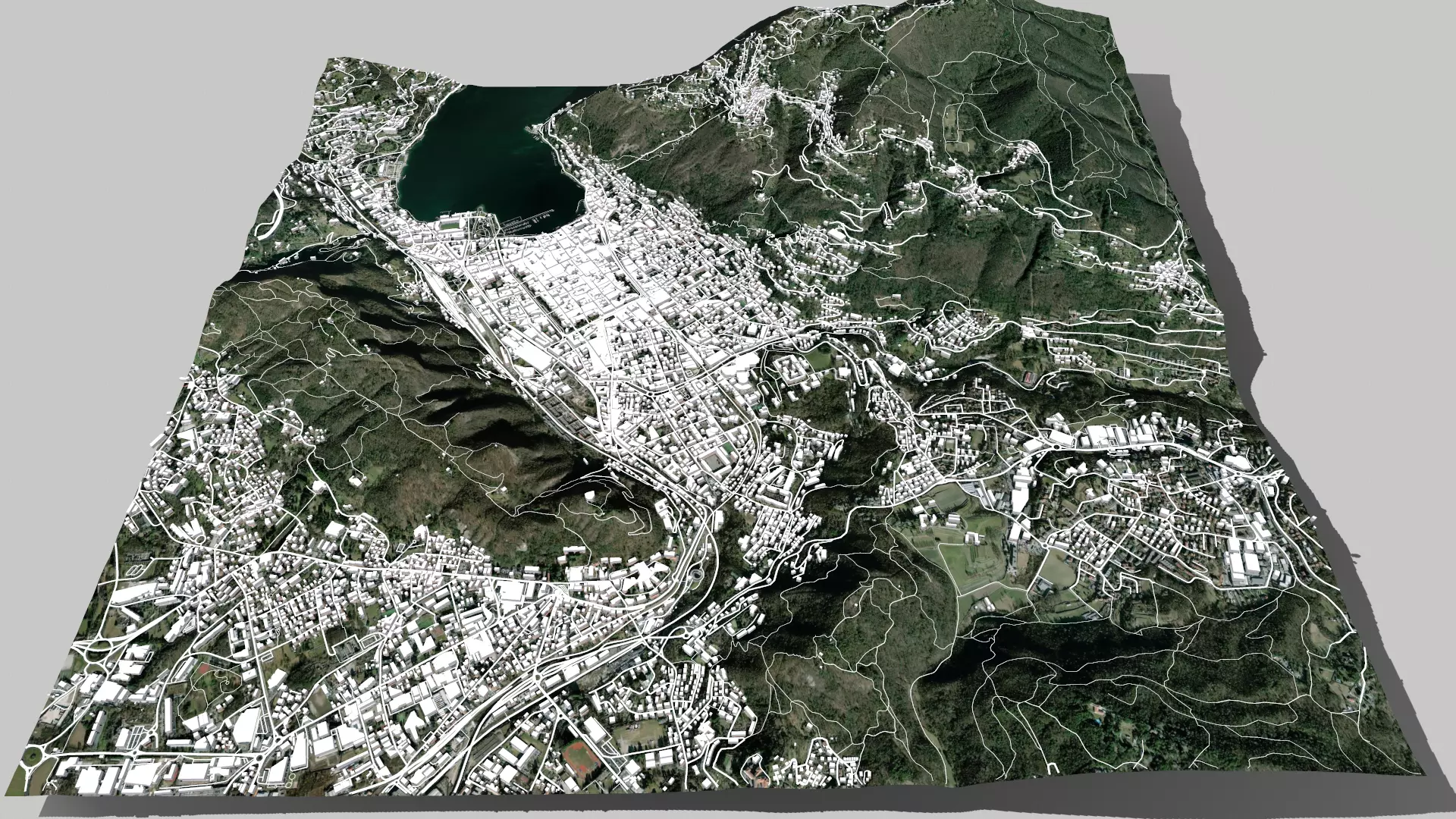 Cityscape Como Italy 3D model_0